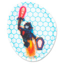 Ergobag Zubehör Klettie - Funkel (Roboter) - Markenkoffer