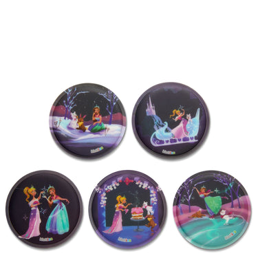 Ergobag Zubehör Klettie - Set 5 tlg. matt (Prinzessin auf dem Eis) - Markenkoffer