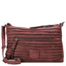 FREDsBRUDER Riffel Crossbag - Umhängetasche 27 cm (barolo red)