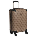Guess Berta 22 IN - 4-Rollen-Trolley 64 cm erw. (latte loggo/brown) - Ansicht 5