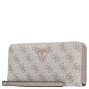 Guess Laurel II SLG Large Zip Around - Geldbörse 12cc 20.5 cm (dark taupe logo) - Markenkoffer