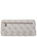 Guess Laurel II SLG Large Zip Around - Geldbörse 12cc 20.5 cm (dark taupe logo) - Markenkoffer