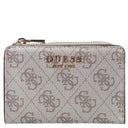 Guess Laurel II SLG Zip Around - Kreditkartenetui 4cc 12 cm (dark taupe logo)