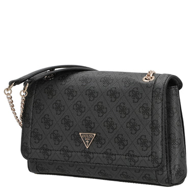Guess Noelle II Convertible Xbody Flap - Umhängetasche 24 cm (coal logo) - Markenkoffer
