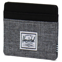 Herschel Charlie - Portafoglio per carte di credito 4cc 10 cm RFID (colore: raven crosshatch)