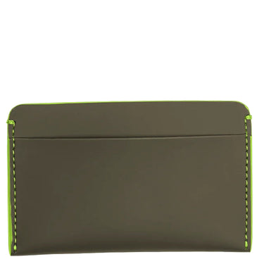 Horizn Studios Card Holder - Visitenkartenetui 9 cm (dark olive/neon green) - Markenkoffer