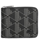 Lacoste The Blend - Geldbörse 3cc 11 cm RFID (monogram noir gris)