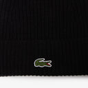 Lacoste Unisex Beanie - Mütze aus gerippter Wolle (black) - Ansicht 2
