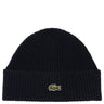 Lacoste Unisex Beanie - Mütze aus gerippter Wolle (navy blue) - Markenkoffer