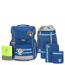 Lässig School Set Slim Unique - Schulranzen Set 7tlg. (Dark Blue)