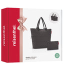 reisenthel shopper e1 - Geschenkset 2 tlg. (glossy dots black) - Markenkoffer