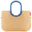 reisenthel shopping loopshopper L - Einkaufstasche mit Bügel 46 cm (frame raffia blue) - Markenkoffer