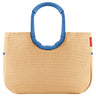 reisenthel shopping loopshopper L - Einkaufstasche mit Bügel 46 cm (frame raffia blue)