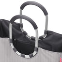 reisenthel shopping loopshopper L - Einkaufstasche mit Bügel 46 cm (herringbone grey) - Markenkoffer