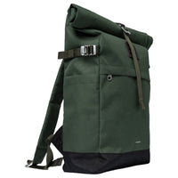 Sandqvist Icon Rolltop - Rucksack M 14" 60 cm (dawn green with dark brown leather) - Ansicht 2