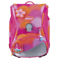 Scout Alpha DIN - Schulranzen Set 4 tlg. (Florida Sunset) - Markenkoffer