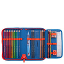 Scout Alpha Exklusiv Superflash - Schulranzen Set 4tlg. (Blue Dino) - Markenkoffer