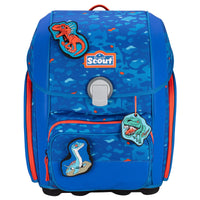 Scout Genius Exklusiv Superflash - Schulranzen Set 4tlg. (Blue Dino) - Ansicht 2