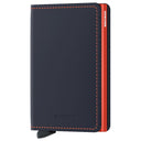 Secrid Matte Slimwallet - Geldbörse RFID 6.8 cm (night blue - orange) - Markenkoffer