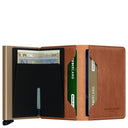 Secrid Vegetable Tanned Miniwallet - Geldbörse RFID 6.5 cm (caramello - sand) - Markenkoffer