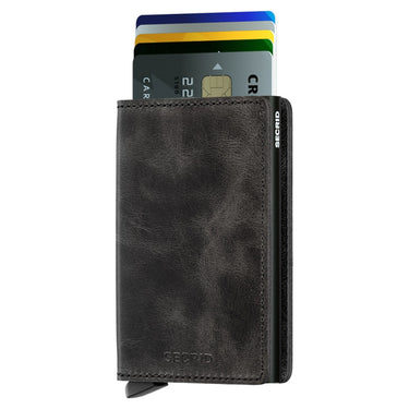 Secrid Vintage Slimwallet - Geldbörse RFID 6.8 cm (black) - Markenkoffer