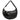 Seidenfelt Glossy Nylon Norrlida Halfmoon - Schultertasche 45 cm (black) - Markenkoffer