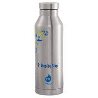 Step by Step Zubehör 500 ml Isolierte Edelstahl - Trinkflasche (Blau/Gelb) - Ansicht 2
