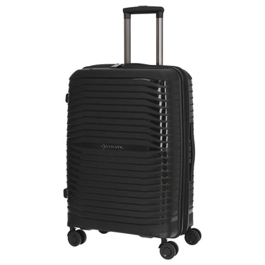 Stratic Bright+ - 4 - Rollen - Trolley 66 cm M erw. (black) - Markenkoffer