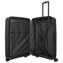Travelite Air Stripe - 4 - Rollen - Trolley 77 cm (black) - Markenkoffer