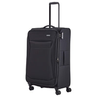 Travelite Chios - 4 - Rollen - Trolley L 78 cm erw. (schwarz) - Markenkoffer