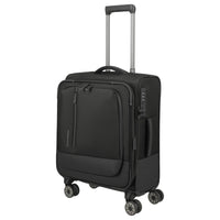 Travelite Crosslite - 4-Rollen-Kabinentrolley S 55 cm erw. (schwarz) - Ansicht 2