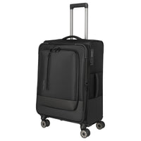 Travelite Crosslite - 4-Rollen-Trolley M 66 cm erw. (black) - Ansicht 2