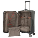 Travelite Crosslite - 4 - Rollen - Trolley M 66 cm erw. (oliv) - Markenkoffer