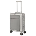 Travelite Next - 4-Rollen-Kabinentrolley mit Vortasche S 55 cm (silber) - Ansicht 2