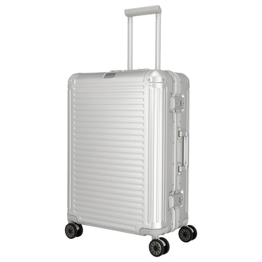 Travelite Next - 4 - Rollen - Trolley M 67 cm (silber) - Markenkoffer