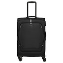 Travelite Umbria - 4 - Rollen - Trolley M 67 cm erw. (schwarz) - Markenkoffer