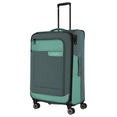 Travelite Viia - 4 - Rollen - Trolley L 77 cm erw. (Eukalyptus) - Markenkoffer
