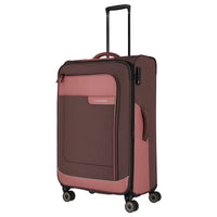 Travelite Viia - 4 - Rollen - Trolley L 77 cm erw. (Frühlingsrose) - Markenkoffer