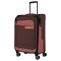 Travelite Viia - 4 - Rollen - Trolley M 67 cm erw. (Frühlingsrose) - Markenkoffer