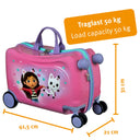 Undercover Gabby's Dollhouse Ride - On - 4 - Rollen - Kindertrolley 47.5 cm (Gabby's Dollhouse) - Markenkoffer