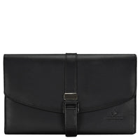 Windrose Nappa - Schmucktasche XL 23 cm (schwarz)