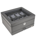 Windrose Tempora - Uhrenkoffer (für 8 Uhren) 26.5 cm (grau) - Markenkoffer