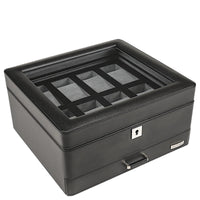 Windrose Tempora - Uhrenkoffer (für 8 Uhren) 26.5 cm (schwarz) - Ansicht 3