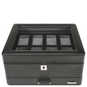 Windrose Tempora - Uhrenkoffer (für 8 Uhren) 26.5 cm (schwarz) - Ansicht 4