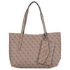Guess Brenton Top Zip Tote - Borsa Shopper 36 cm (latte logo)