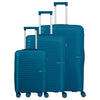 Travelite Pacific - Set trolley con 4 ruote 3 pz. (petrol)