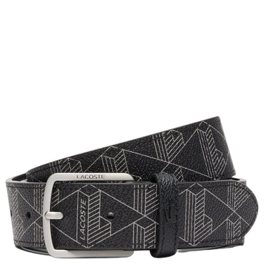 Lacoste The Blend Geschenkset - Kreditkartenetui und Gürtel (monogram noir gris, 100 cm)