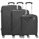Paradise by CHECK.IN Kingston - 4-Rollen-Trolley Set 3tlg. (schwarz)