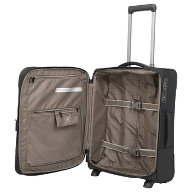 Travelite Crosslite - 2-Rollen-Kabinentrolley S 54 cm erw. (black) - Ansicht 6