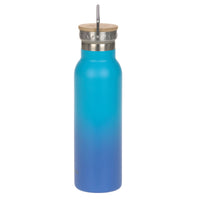 Lässig Double Walled Bottle Stainless Steel Unique - Bottiglia d'Acqua 460ml (Unique Gradient Blue)